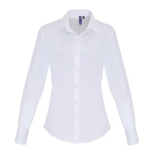 Premier - Bluse für Damen Langärmlig (Weiß)