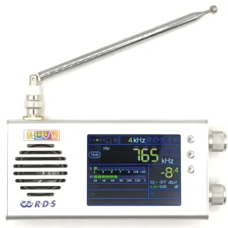 TEF6686 Radio V1.18 Firmware 32 Inch LCD Longwave Mediumwave Shortwave FM AM 7000mAh Battery Aluminum Alloy Shell Telesc