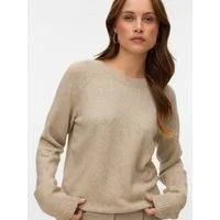 Vero Moda Rundhalspullover VMDOFFYSHINE LS O-NECK BLOUSE REP NOOS