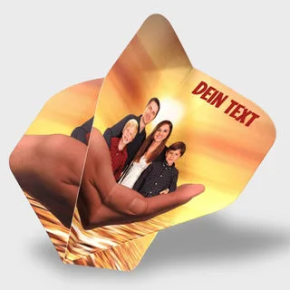 Personalisierte Dart Flights zum selbst gestalten (8 Sets) - Standard / 100 Mikron