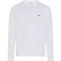 Lacoste Langarmshirt Rundhalsausschnitt, reine Baumwolle, Regular Fit