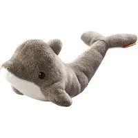mbw Grußkarten Stofftier - Schmusetier - Minifeet – Höhe: 29cm - Delfin Lars