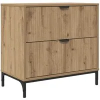 vidaXL Nachttisch Nachttisch Artisan-Eiche 63,5 x 36 x 61 cm Holzwerkstoff (1-St)