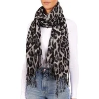 BRUBAKER Schal Cashmirillo Damen Schal mit Leoparden Muster - 70 x 200 cm, (Herbstschal Winterschal mit weichem Kaschmir-Gefühl, 1-St), Warm, Kuschelig und Oversized - Leo Damenschal für Herbst und Winter
