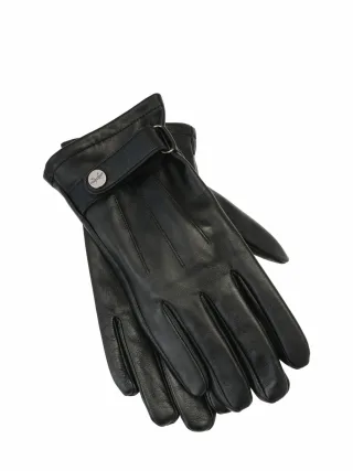 Pearlwood Herren Alltagshandschuhe Schwarz 100 % Schafleder