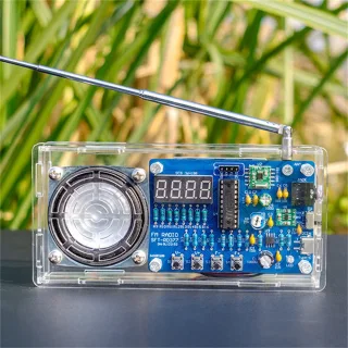 Electronic FM Radio DIY Hand-Soldered Kit LED Digital Display 87.5-108MHz Type-C Power STC8G1K08 + RDA5807M AXS2031 Mono
