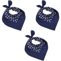 Betz Nickituch 3er Pack XL Nickituch Punktemuster 60 x 60 cm, (Set, 3-St. 3 Tücher), Bandana Kopftuch Halstuch