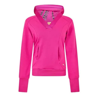 Puma - Kapuzenpullover für Damen, V-Ausschnitt (Pink)