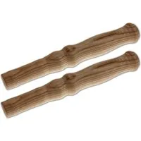 BigDean Stangengriff 2x Universal Holzgriffe Karrengriff Schiebkarre Schubkarrengriffe (Set, 2-St., Holzgriffe), Schubkarren, Schiebekarren, Sackkarren