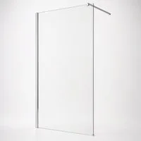 welltime Walk-in-Dusche Tropea, Einscheibensicherheitsglas, (1 tlg), 8mm ESG und Antikalkversiegelung, Extra Dick, Extra Hoch