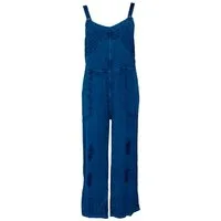 Guru-Shop Relaxhose Latzhose, Boho Hose, bestickter Overall -.. alternative Bekleidung