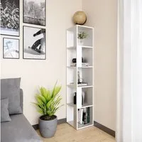 Vicco Eckregal Lio, Weiß, 33.3 x 162.2 cm, 1-tlg.