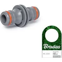 Bradas Schlauchadapter PVC Steckkupplung Schlauchverbinder für 2-Steckverbinder WL-2201