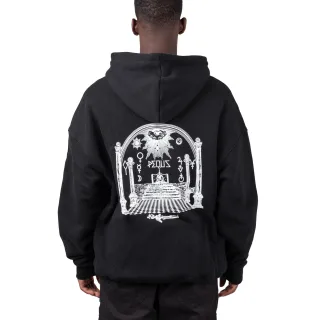 Pequs Monument Graphic Zip-Hoodie