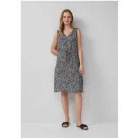 s.Oliver Minikleid Kleid Kurzes Kleid aus strukturiertem Viskosemix mit Binde-Detail