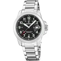 Festina Quarzuhr Field Watches F20081/4, (Set, 3-tlg., Uhr mit Wechselbändern), Armbanduhr, Herrenuhr, Swiss Made, Edelstahlarmband