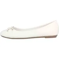 Fitters Footwear 2BB0882004 White PU Ballerina