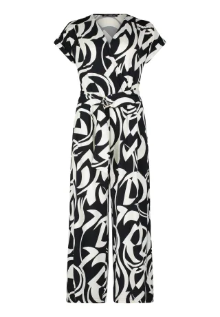 Betty Barclay - Jumpsuit Dunkelblau/Weiß - Gr. - 36
