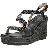 Alma en Pena ALMA EN PENA Sandalen Leder/Textil Keilsandalette