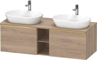 Duravit D-Neo Konsolen-Waschtischunterbau wandhängend 1400x550x459 Az 2 Ei DE4950B34550000