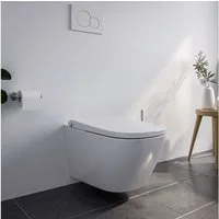 Bernstein Dusch-WC PRO+ 1104, Wandhängend, Dusch-WC eckig Komplettanlage Föhn Fernbedienung