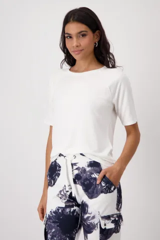 monari - Basic-T-Shirt off-white - Gr. - 42