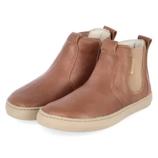 Tip Toey Joey Barfuß-Chelsea Boots TRACKER - Gr. 26 - Braun - Glattleder