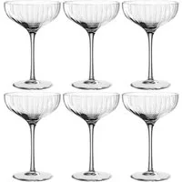 LEONARDO Champagnerglas POESIA, 6-tlg., Kristallglas, 260 ml, 6-teilig