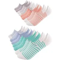 FOOTNOTE Füßlinge Blyton/35-38/pastell (8-Paar) unsichtbare Low Cut Sneakersocken, Invisible Socks mit Silikon