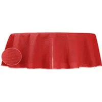 Haus und Deko Tischdecke PVC Garten Tischdecke 140 cm rund wetterbeständig Gartentischdecke (1-tlg)