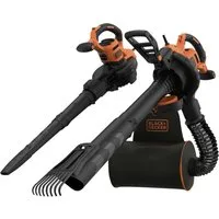 Black + Decker Laubsauger Black & Decker BEBLV301-QS Elektro Laubsauger, Laubbläser, Laubhäcks