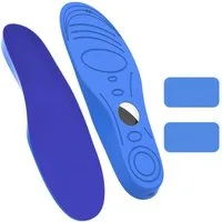 Hurtel Einlegesohlen EA-59-02 Blau (175–190 mm) (Zubehör-Einlegesohlen, Schuheinlagen mit AirTag-Hülle), Zuschneidbare AirTag-Schutzeinlage