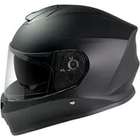 FunSport-Factory Motocrosshelm Motocross Kinderhelm Integralhelm Schwarz matt uni, mit integrierter Sonnenblende