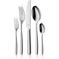 WMF Besteck-Set Palma in klassisch-stilsicherer Optik, ergonomisch, Wellenschliff (30-tlg), 6 Personen, Cromargan® Edelstahl Rostfrei 18/10, spülmaschinengeeignet, optimale Schärfe, hochwertiger Besteckkasten