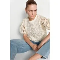 RICHROYAL T-Shirt oversize, mit Spitze