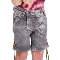 Hangowear Lederhose Trachtenjeans Kinder - COLOR KIDS - hellgrau