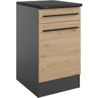 BASIC by Balculina Unterschrank Jazz 50er Unterschrank, Küchenschrank BxHxT 50x90x60 cm (1-St) Unterschrank mit 1 Tür, 1 Schubkasten und 1 Einlegeboden