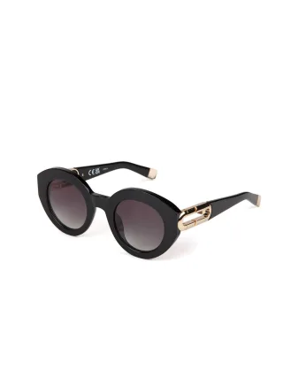 Furla Sonnenbrille Glänzend Schwarz