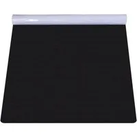 ANRO Bodenschutzmatte NEMESIS Bürostuhl Matte Teppich für Hartboden, Bodenschutz - gerollt, 1-St., Einzelpackung, geräuschdämpfend rutschfest Kurzflor 120x90cm Uni Schwarz