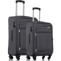 Beibye Weichgepäck-Trolley Set 2-tlg. 64 + 54cm - 4 Rollen - Dehnfalte