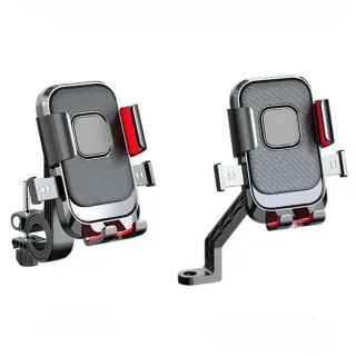 XANES Anti-Shock Bicycle Phone Mount 360° Rotation Quick Release Shockproof Bike Holder for 4.7-7.2 inch Phones MTB Bike