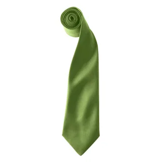 Premier Colours Herren Satin Clip Krawatte (2er Pack) (Oase Grün)