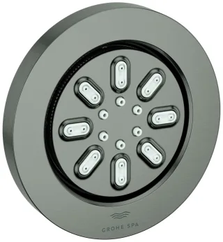 Grohe Seitenbrause 26801 Rainshower Aqua runde Form hard graphite gebürstet, 26801AL0 26801AL0