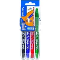 PILOT Tintenroller PILOT Tintenroller FriXion Ball 0.7 (M) Schwarz/Blau/Rot/Grün 4er S...
