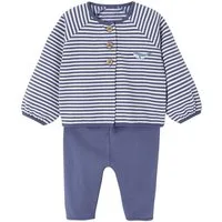 vertbaudet Shirt & Hose Baby-Set für Neugeborene: Sweatjacke & Hose