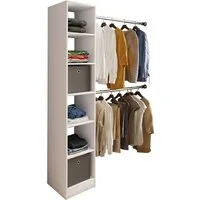 VCM Kleiderschrank Offener Kleiderschrank Dachschrägen Regal Dacholll (1-St) VCM Kleiderschrank Dacho III 40x194x40 cm Holzwerkstoff