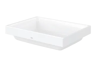 TOTO CS Aufsatzwaschtisch, eckig, 500 mm, ohne Hahnloch, mit Überlauf, LW1715WH LW1715WH