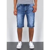 ESRA Jeansshorts Herren Sommerhose Jeans Shorts Herren Jeans-Shorts Stretch kurze Hose Jeans-Shorts Herren kurze Jeans Herren Sommer Hose Jeans Shorts