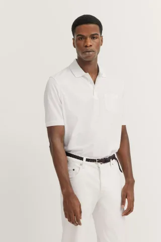 Bugatti Herren Polo mit Brusttasche
