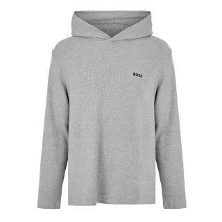 Boss - Hoodie zum Überziehen für Herren, Waffelstrick (Grau)